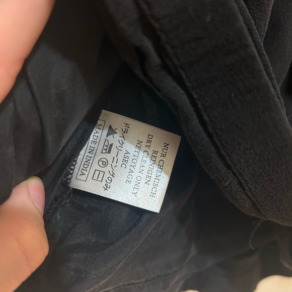 Winter Kate black vintage silk skirt size 2 - Picture 4 of 5